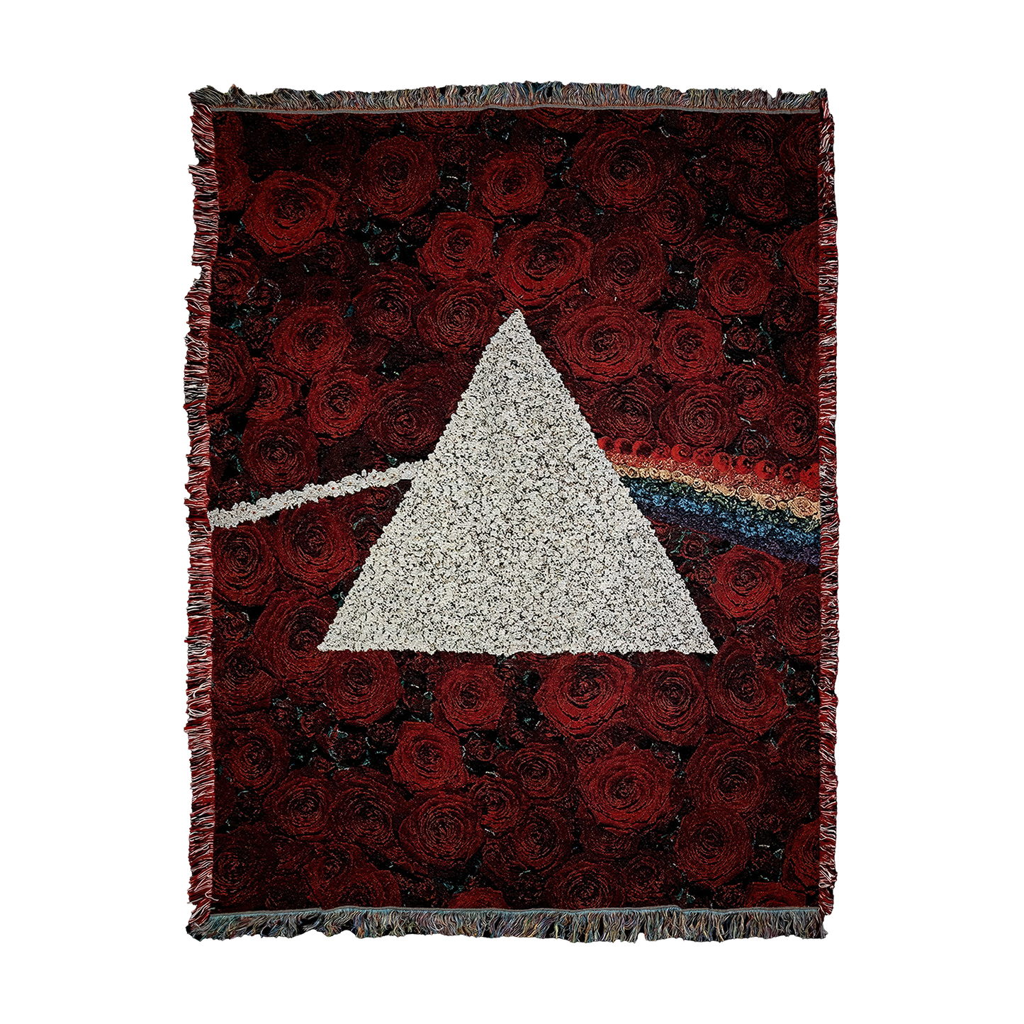 Pink Floyd TDSOTM Roses Throw Blanket