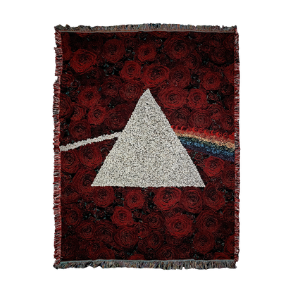 Pink Floyd TDSOTM Roses Throw Blanket
