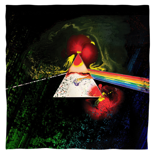 Pink Floyd/Dark Side Of The Moon-Bandana-White-[22 X 22]