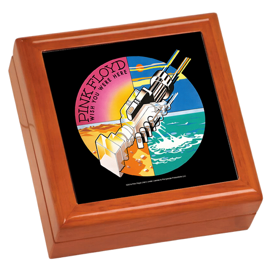 WYWH Robotic Handshake Wooden Keepsake Box
