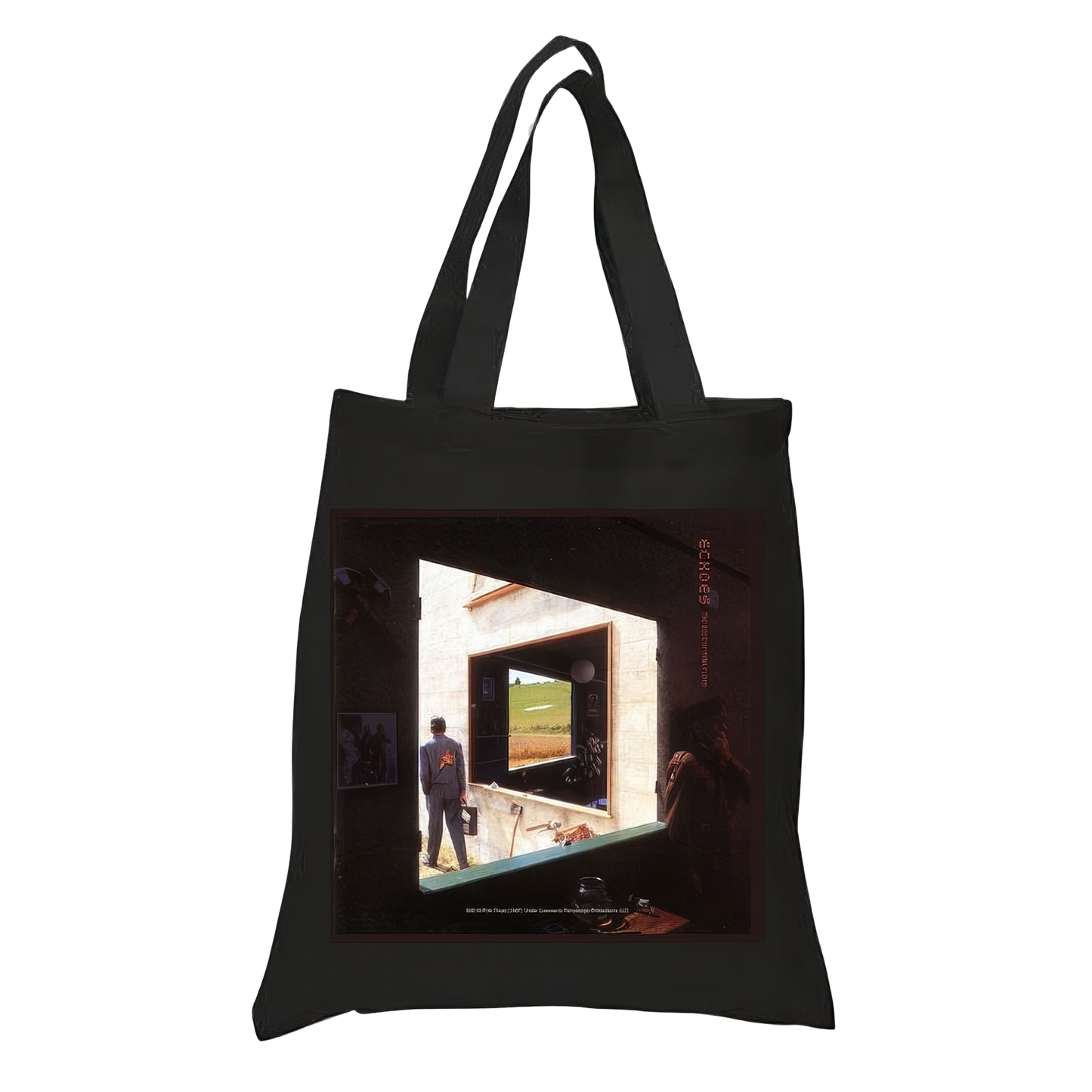 Echoes Black Tote Bag