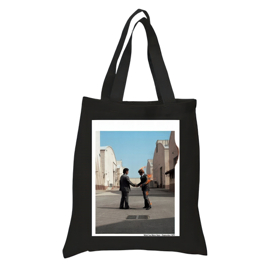 Wish You Were Here Black Tote Bag