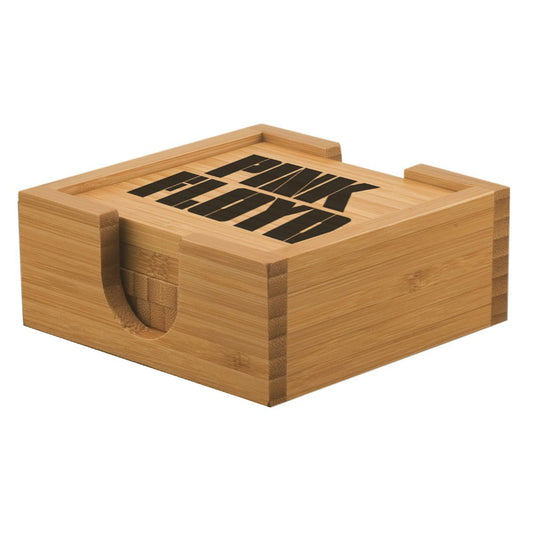 Animals Logo Bamboo Coaster Set