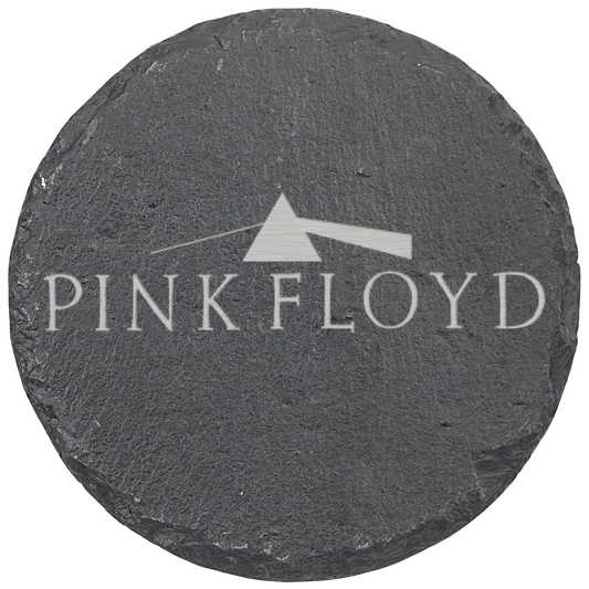 Dark Side Laser Engraved Round Slate Coaster (set of 4)