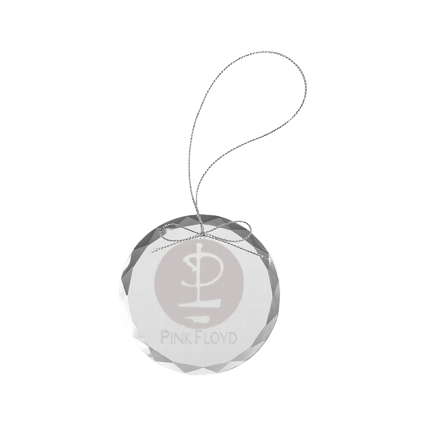 Glyph Logo Round Laser-Etched Glass Ornament
