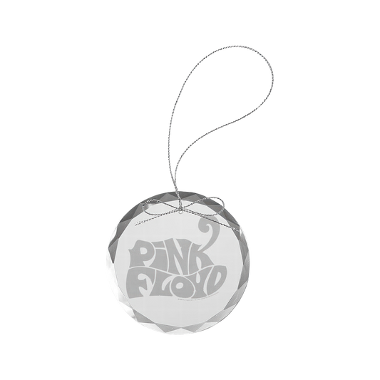 Cheetah Logo Round Laser-Etched Glass Ornament