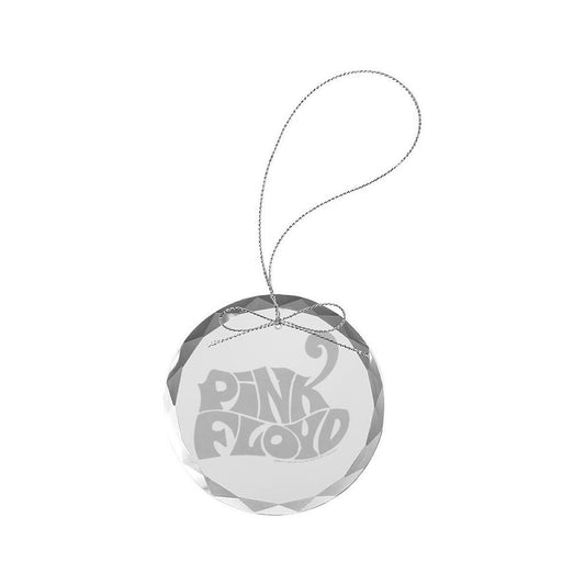 Cheetah Logo Round Laser-Etched Glass Ornament