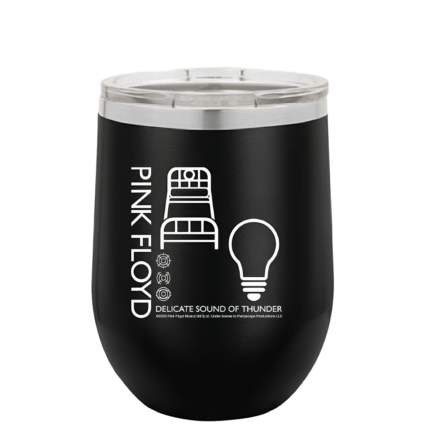 Turndown Laser Engraved Stemless Wine Glass