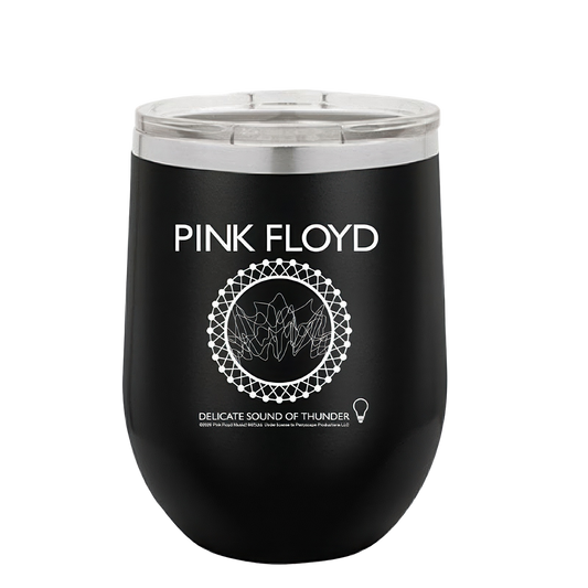 Thunder Laser Engraved Stemless Wine Glass