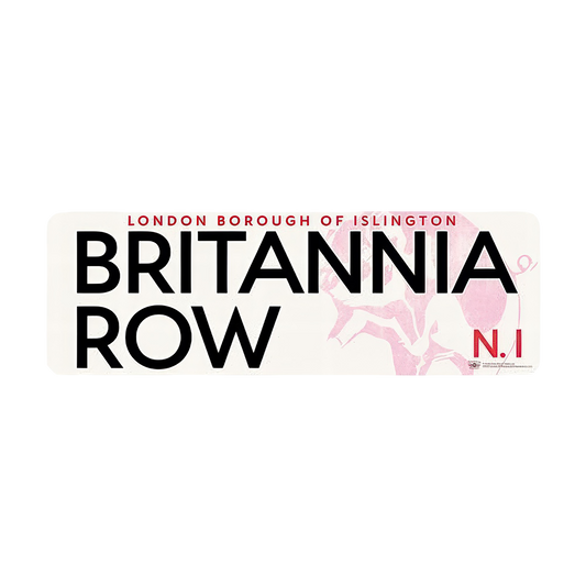 Pink Floyd Britannia Row Sign (London Borough of Islington Edition)