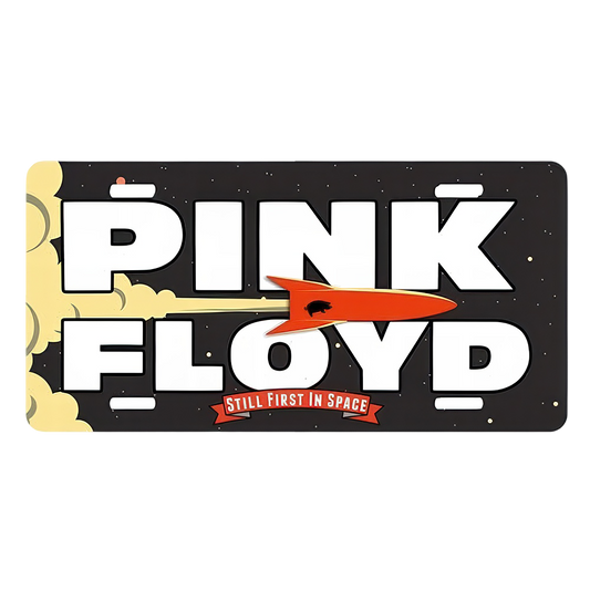 Pink Floyd First In Space License Plate