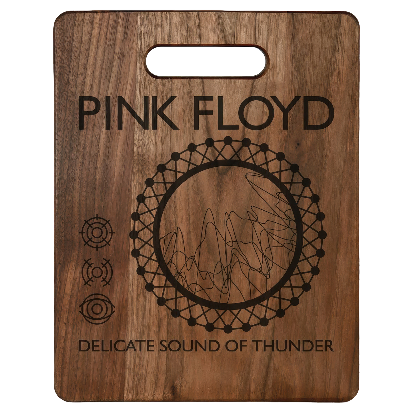 Peaks & Valleys Laser-Engraved Walnut Cutting Board