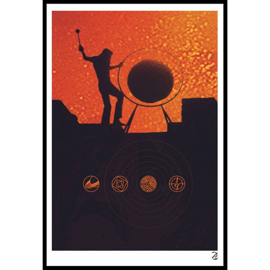 Pompeii Silhouette Fine Art Print