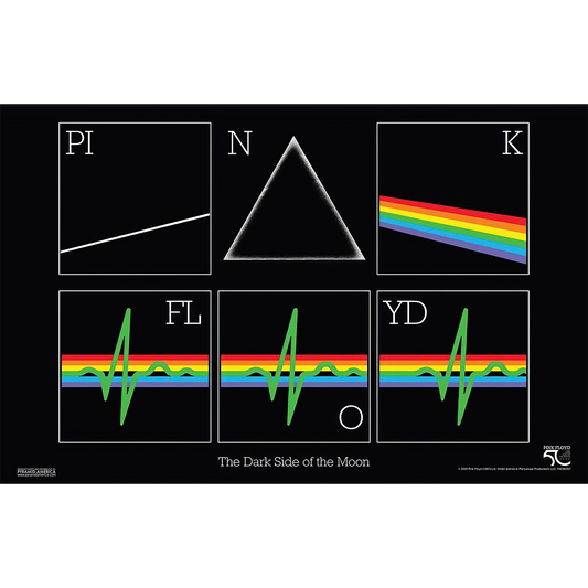 Pink Floyd - DSOTM50-Squares Prism 11x17 Unframed Print