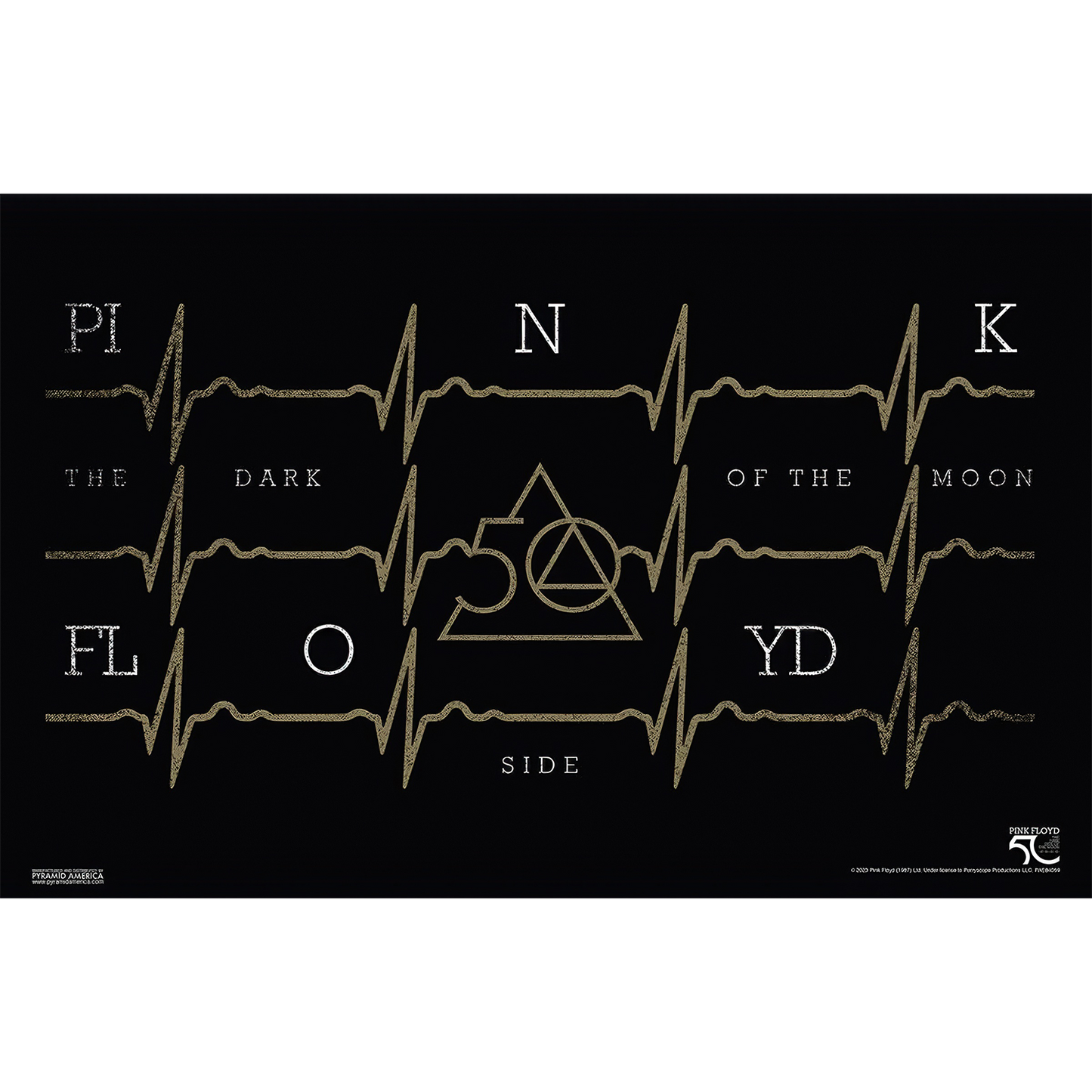 Pink Floyd - DSOTM50-Bronze Heartbeat 11x17 Unframed Print