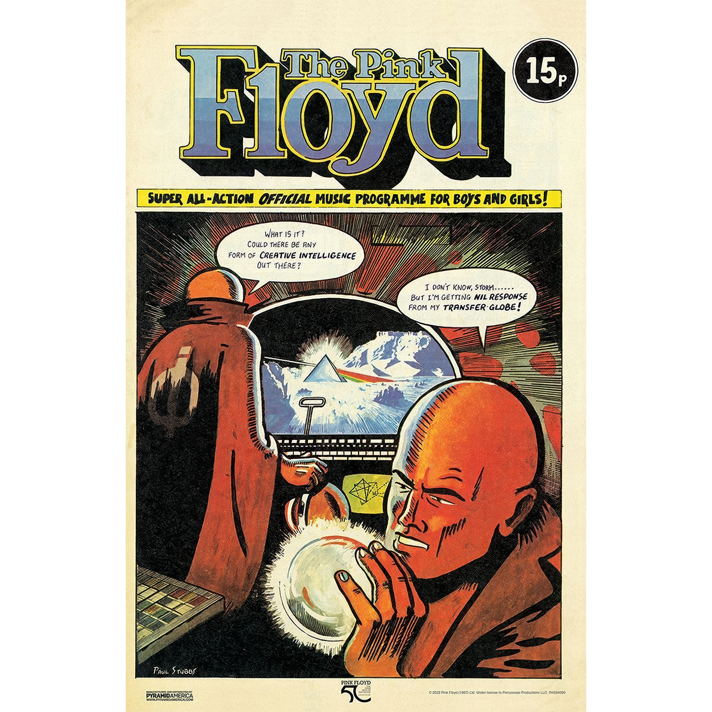 Pink Floyd - DSOTM50-Comic 11x17 Unframed Print