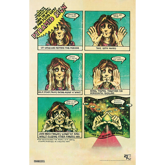 Pink Floyd - DSOTM50-Pyramid Sign 11x17 Unframed Print
