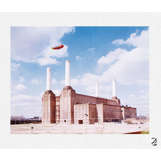 Blimp Over Battersea Fine Art Print