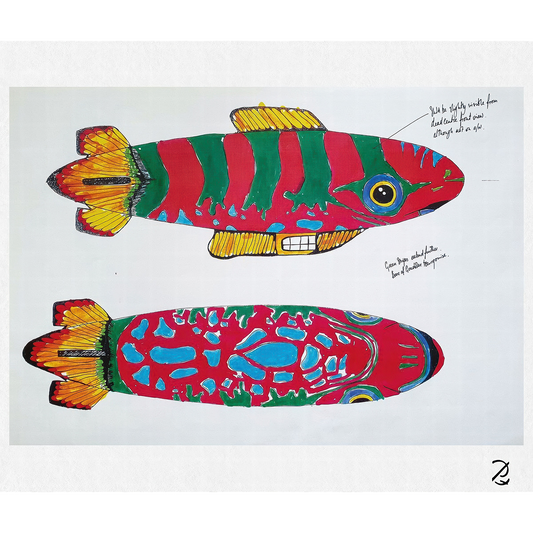 Blimp Drawing Fine Art Print