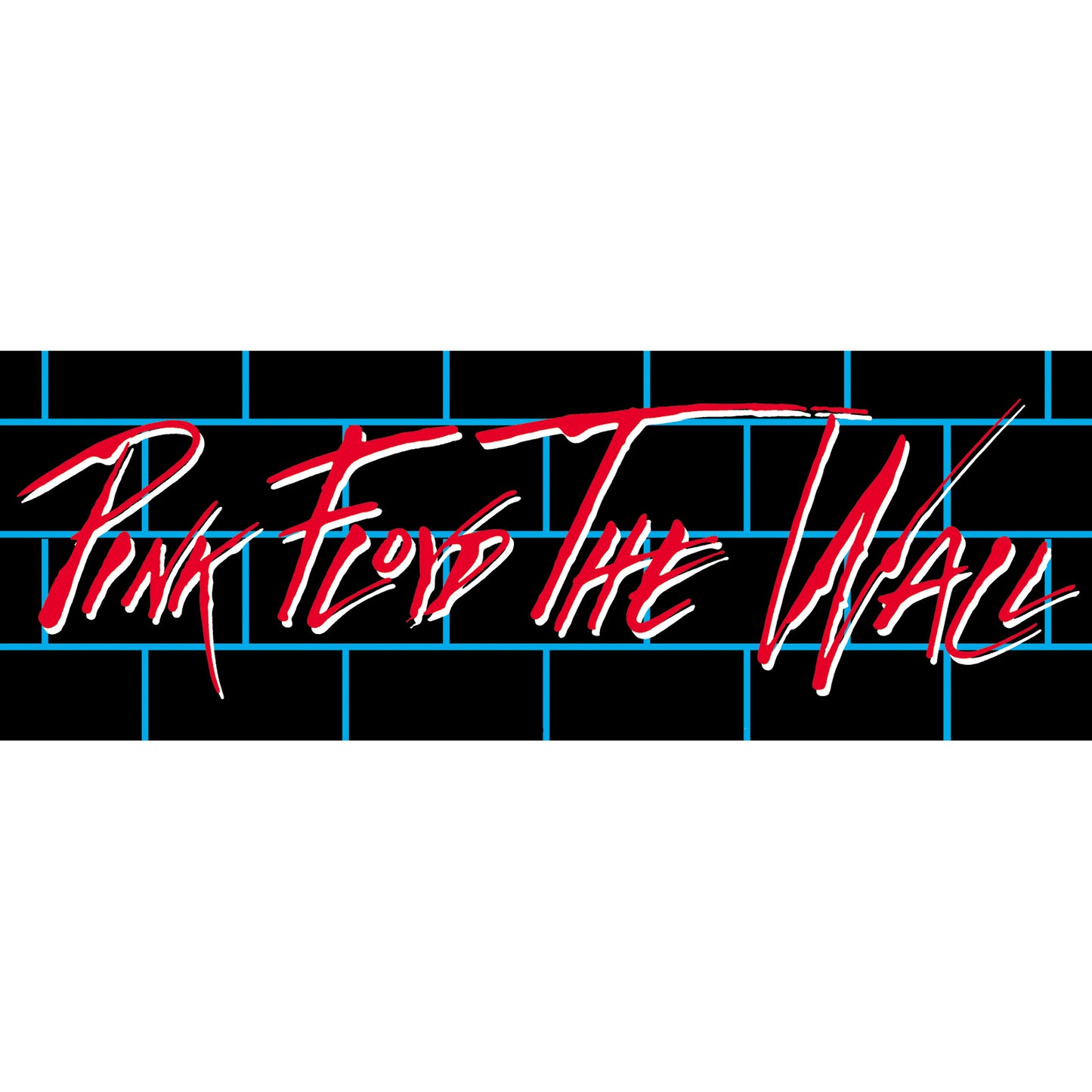 Pink Floyd Block Wall 7"x2.5" Sticker
