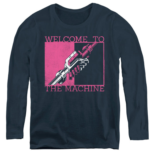 Welcome To The Machine Navy Womens Logo