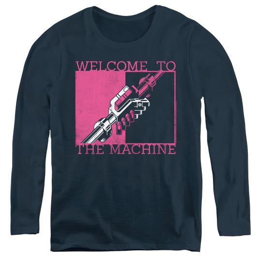 Welcome To The Machine Navy Womens Logo