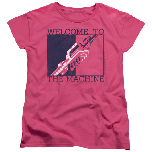 Welcome To The Machine Womens Pink Logo