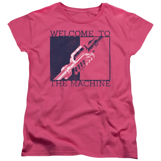Welcome To The Machine Womens Pink Logo