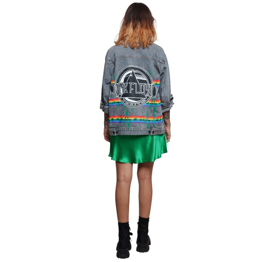 Pink Floyd Hand Painted Women's Denim Jacket