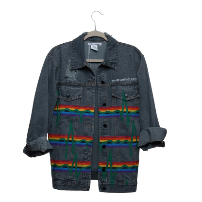 Pink Floyd Hand Painted Women's Denim Jacket