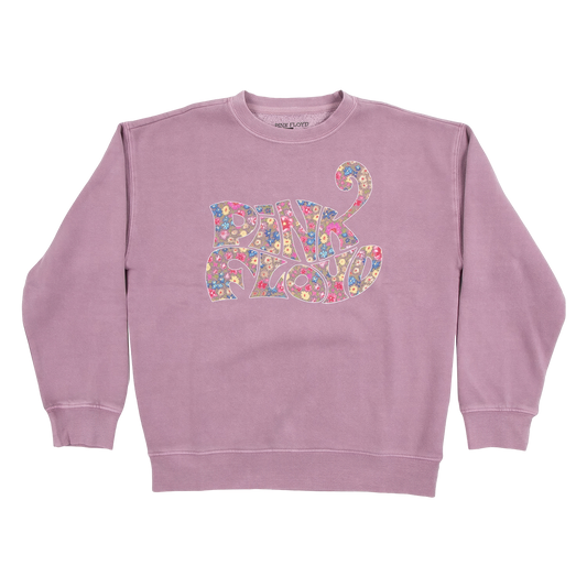Pink Floyd Floral Print Logo Kid's Sweatshirt