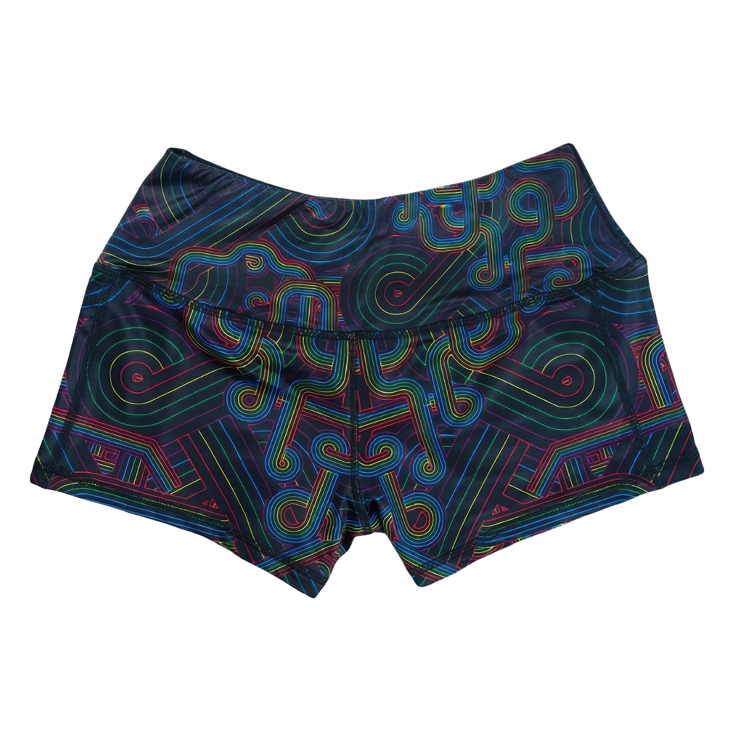 Pink Floyd DSOTM V2 Black Rainbow Booty Shorts