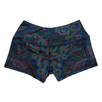 Pink Floyd DSOTM V2 Black Rainbow Booty Shorts