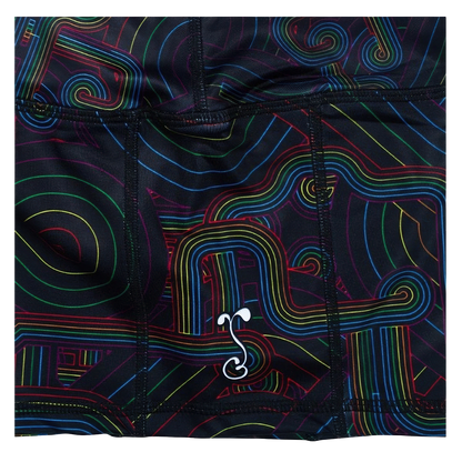 Pink Floyd DSOTM V2 Black Rainbow Booty Shorts