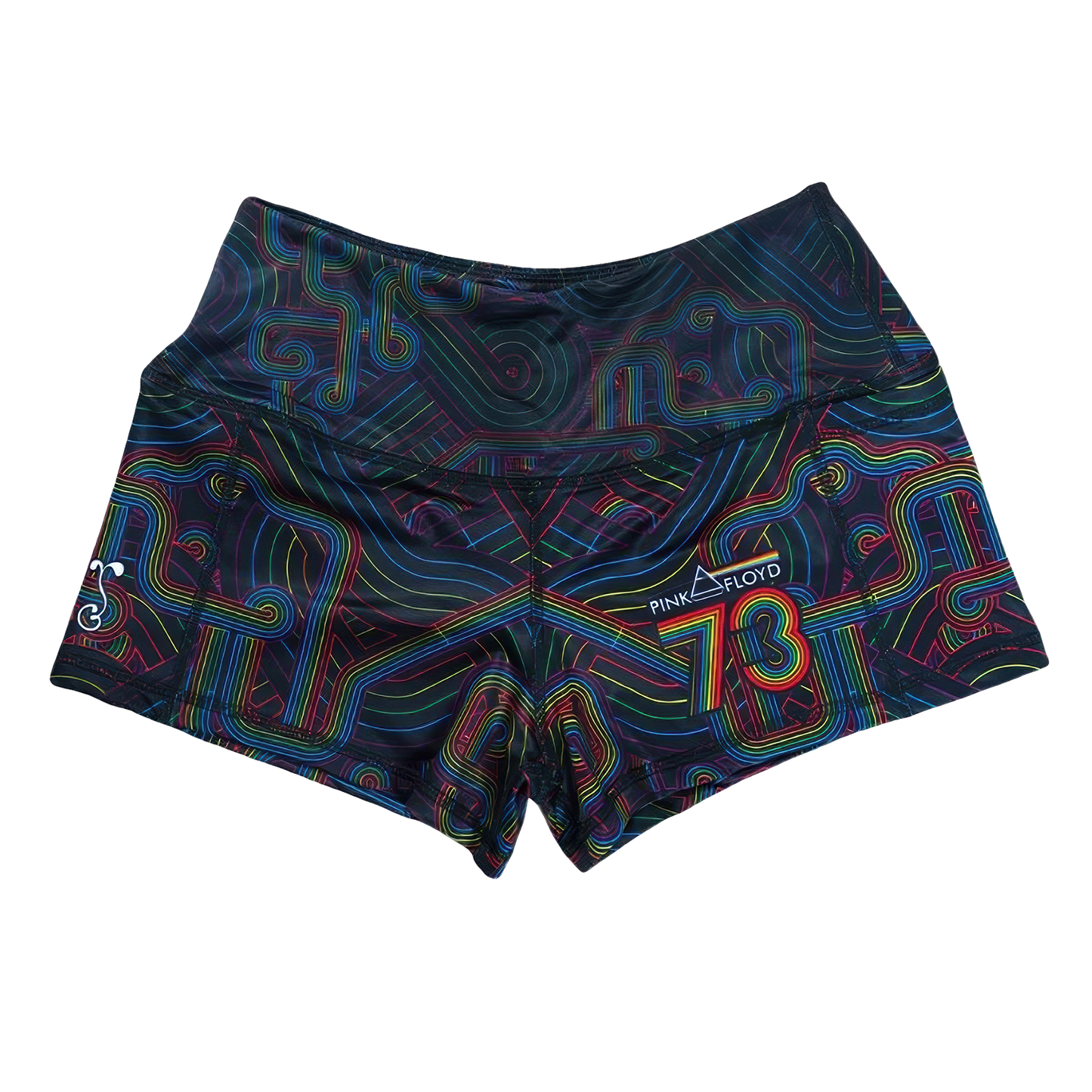 Pink Floyd DSOTM V2 Black Rainbow Booty Shorts