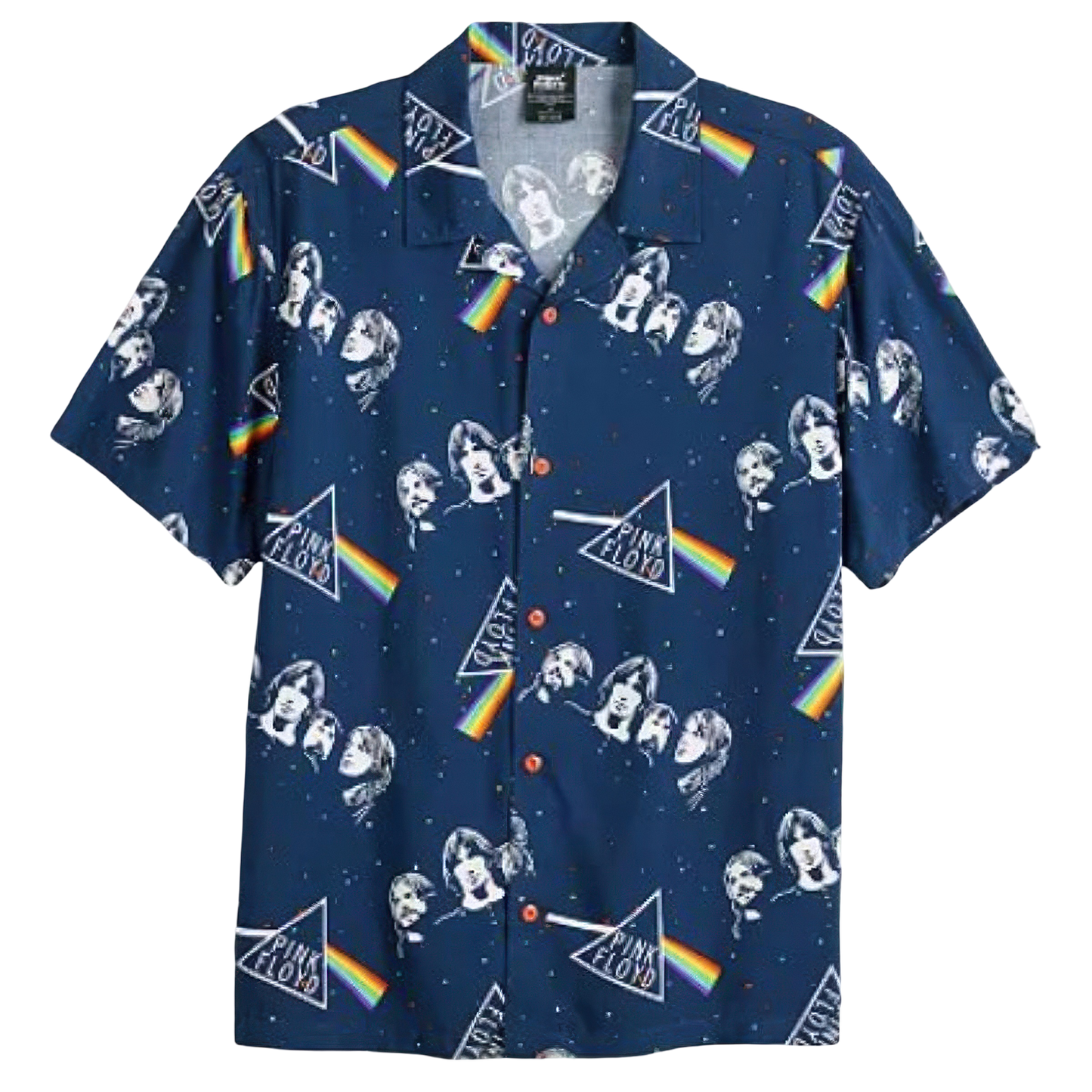 Pink Floyd Dark Side of the Moon Short Sleeve Button Down