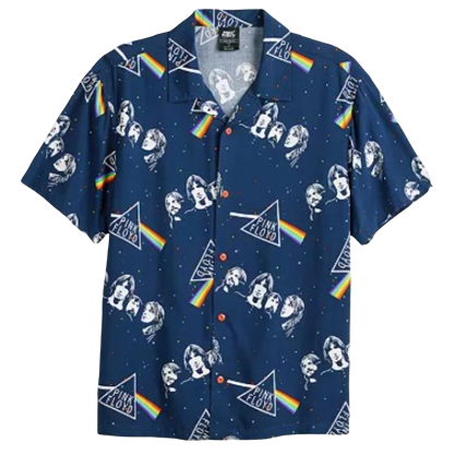 Pink Floyd Dark Side of the Moon Short Sleeve Button Down