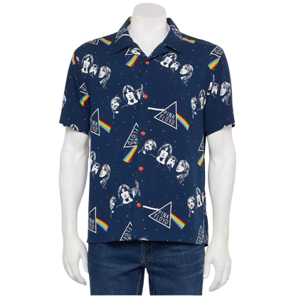 Pink Floyd Dark Side of the Moon Short Sleeve Button Down