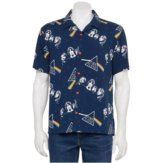 Pink Floyd Dark Side of the Moon Short Sleeve Button Down