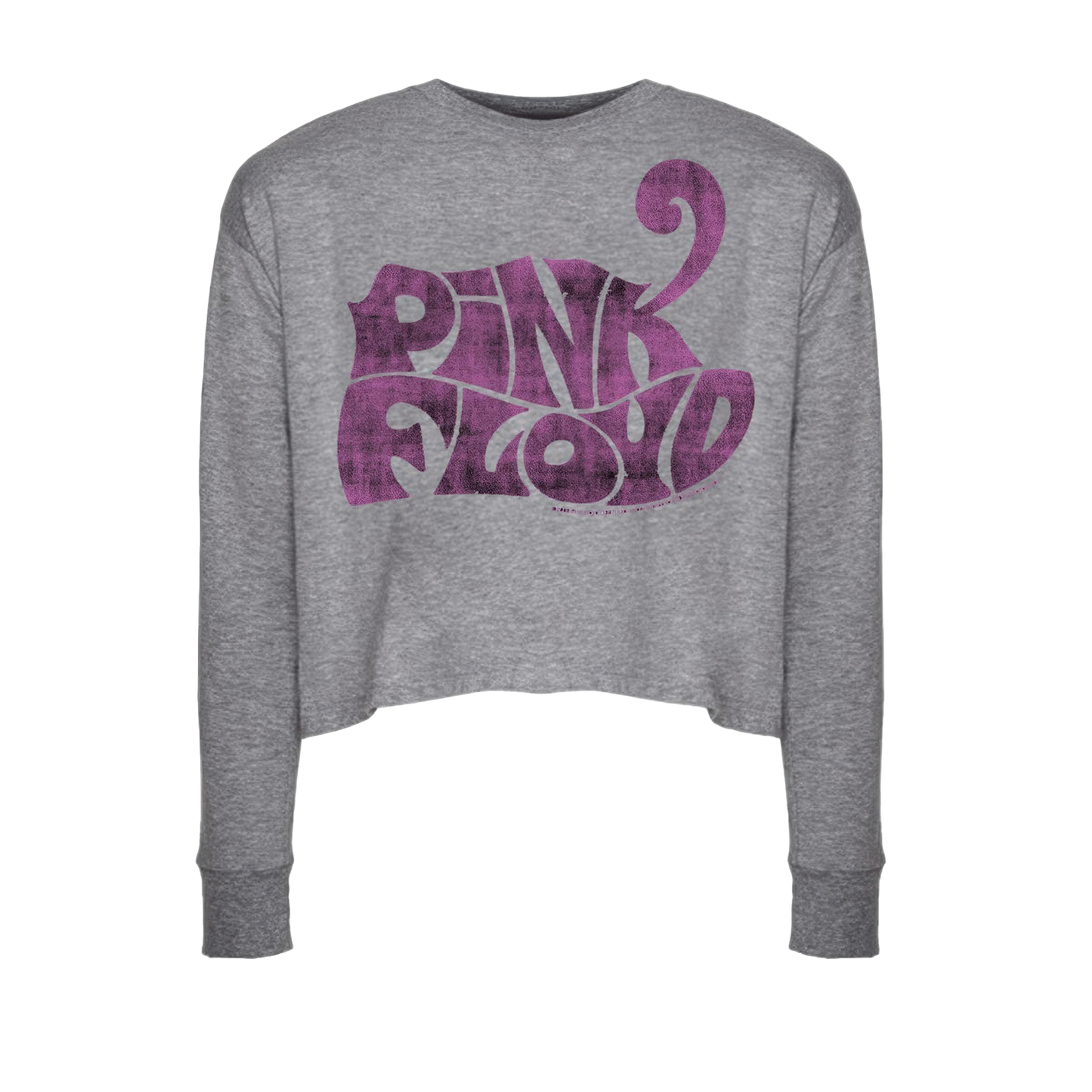 Cheetah Logo Long Sleeve Crop Top