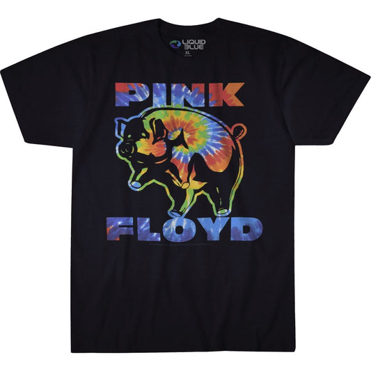 Pink Floyd Psychedelic Pig Black T-Shirt
