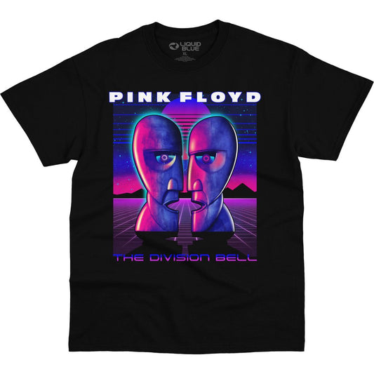 Pink Floyd Division Bell Vaporwave Black T-Shirt