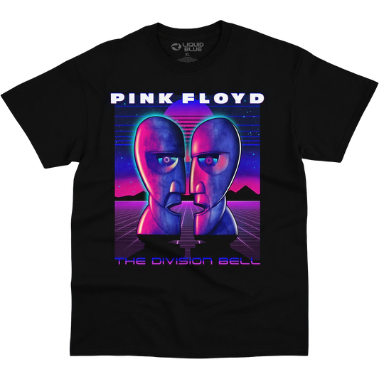 Pink Floyd Division Bell Vaporwave Black T-Shirt