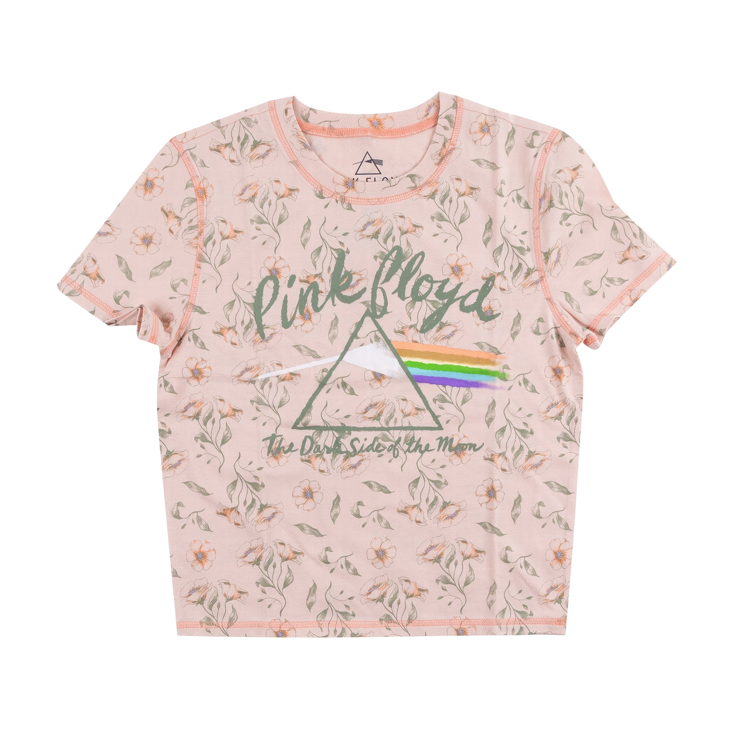 Pink Floyd Ditsy Floral Juniors T-shirt