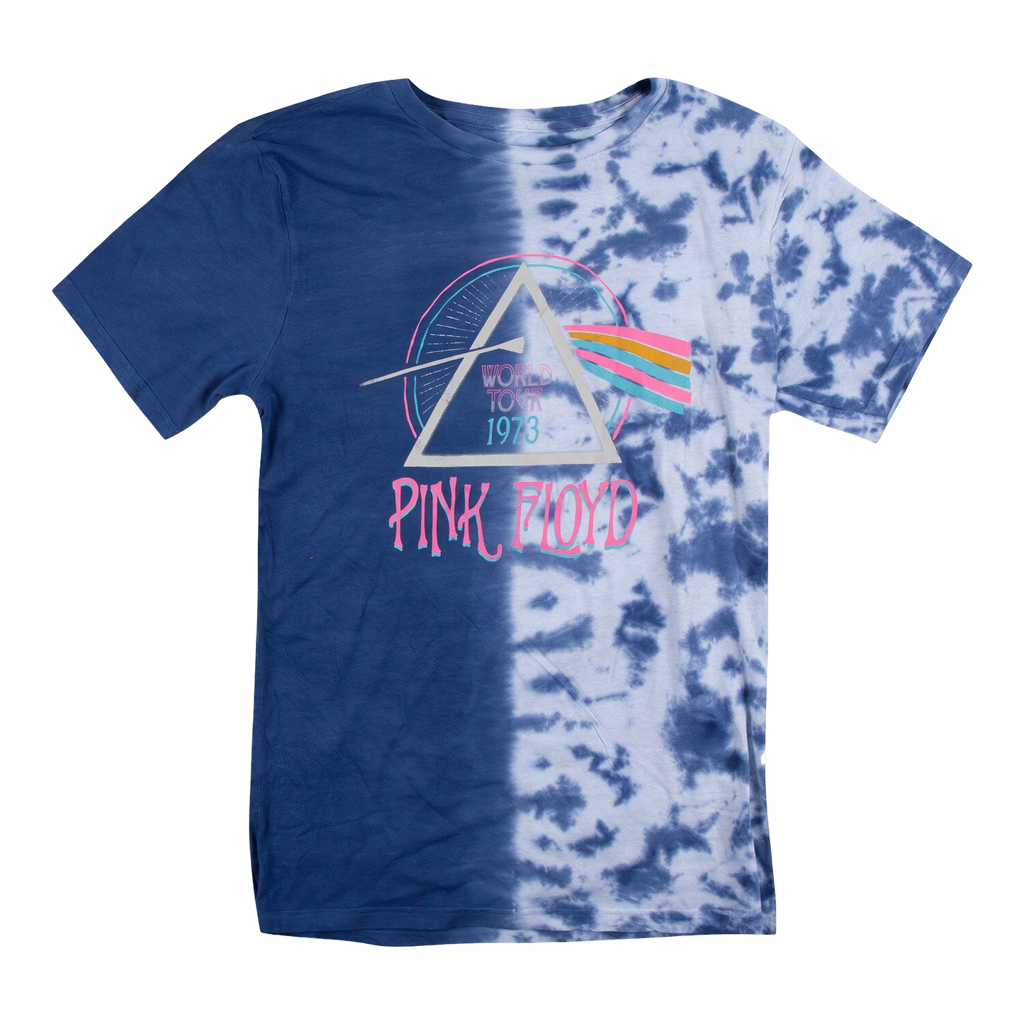 Pink Floyd 1973 World Tour Half Tie Dye T-shirt