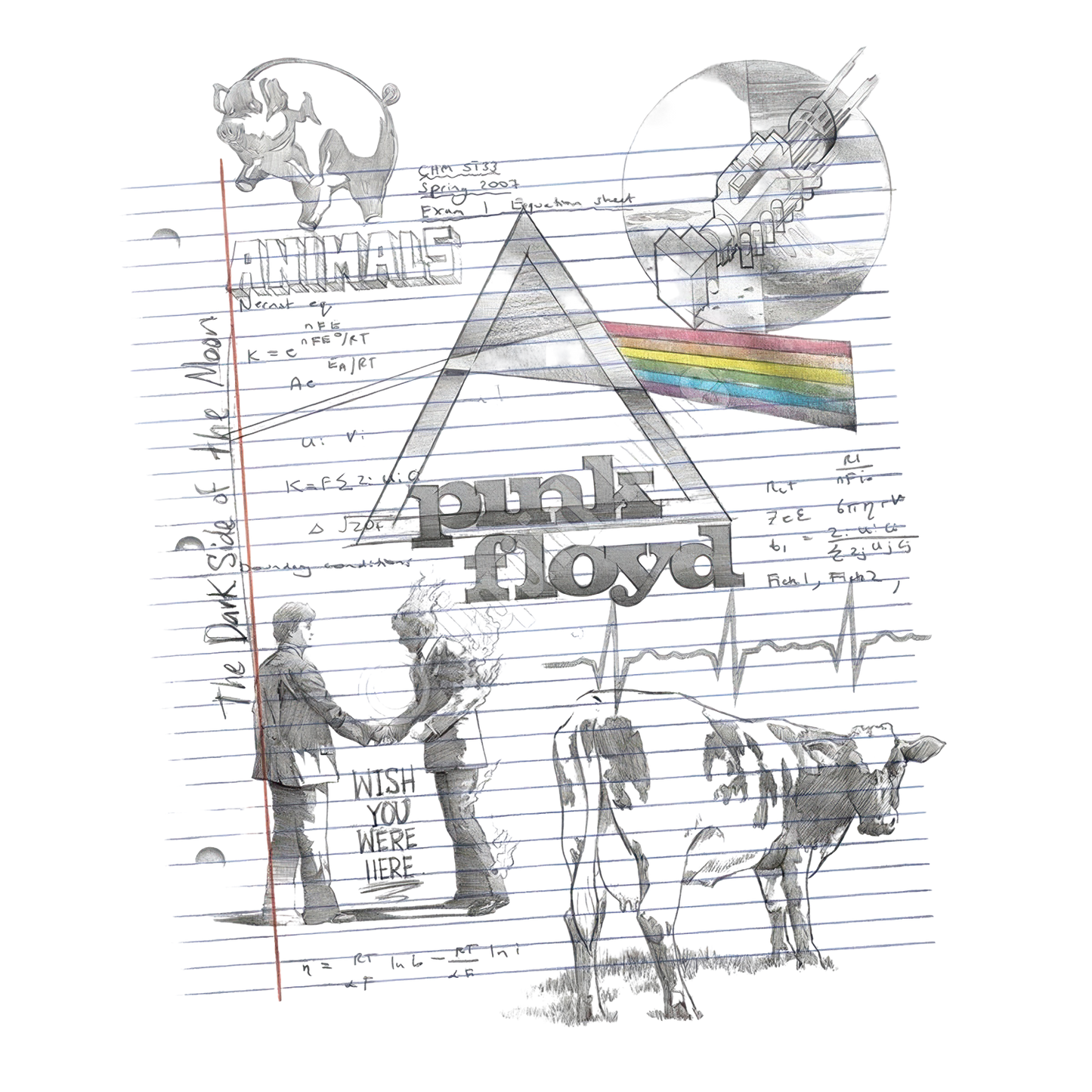 Pink Floyd Sketch T-Shirt