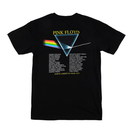 Dark Side of the Moon North America Tour 1973 Double Sided T-Shirt