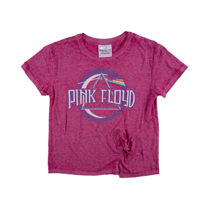Pink Floyd Hot Pink Girls Dark Side of the Moon Tie T