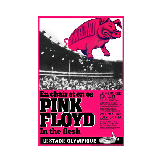 Pink Floyd In The Flesh at Olympic Stadium Poster