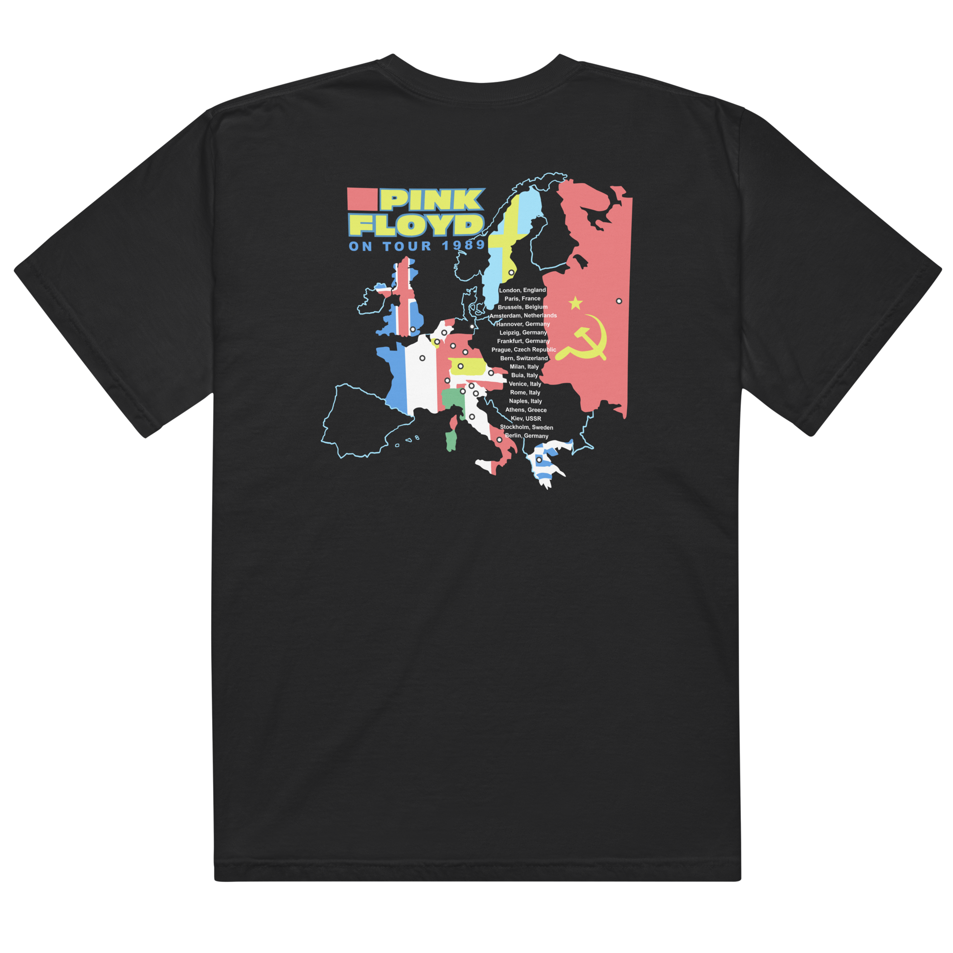 On Tour 1989 T-Shirt – Pink Floyd On Tour 1989 T-Shirt – Pink Floyd